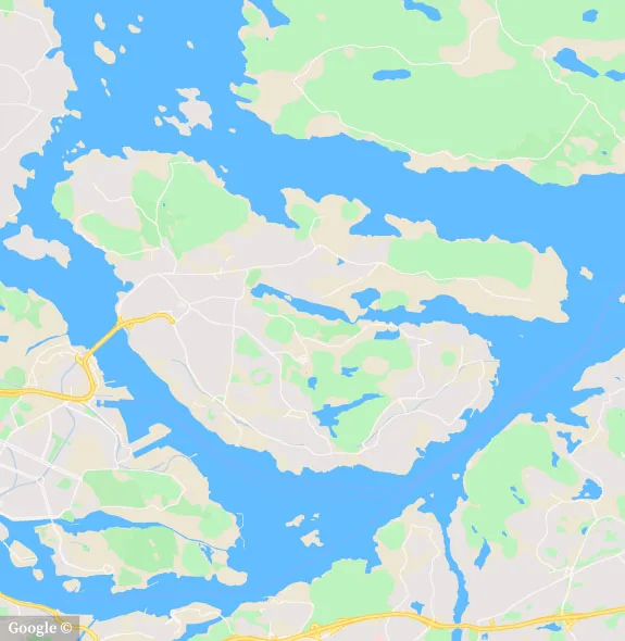 karta över lidingö